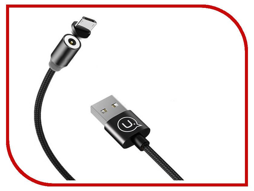 

Аксессуар USAMS U-Sure Series US-SJ158 USB - MicroUSB Magnetic Charging Cable 1.2m Black