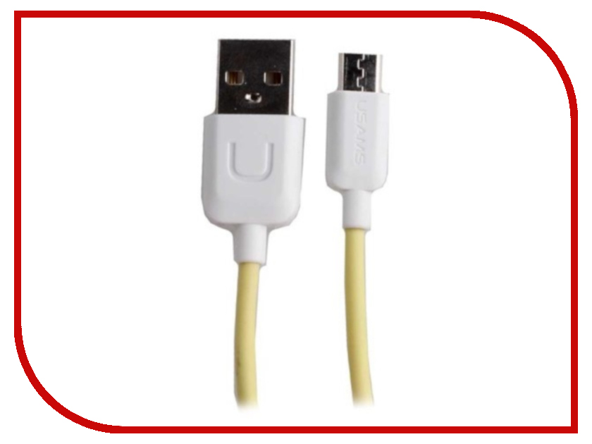 

Аксессуар USAMS U-Turn Series US-SJ098 USB - MicroUSB 1.0m Yellow