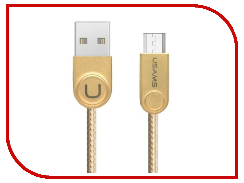 

Аксессуар USAMS U-Ming Series US-SJ120 USB - MicroUSB Gold