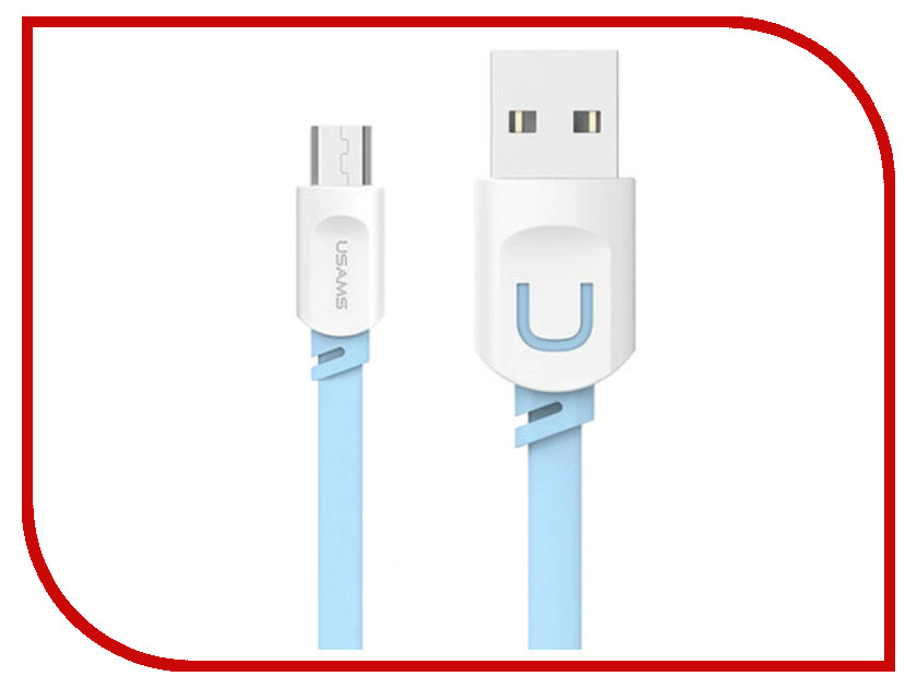 

Аксессуар USAMS U-Trans Series US-SJ020 USB - MicroUSB 1.0m Blue