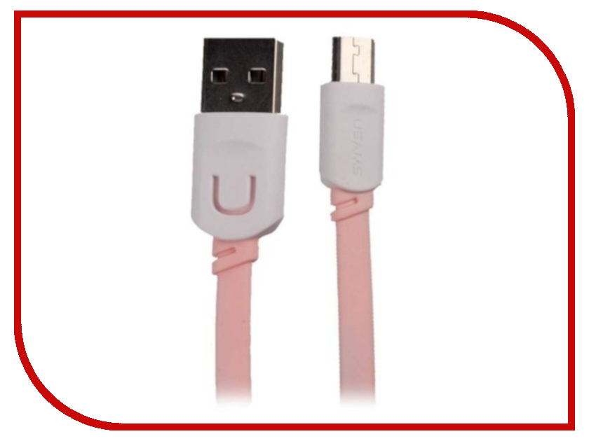 

Аксессуар USAMS U-Trans Series US-SJ012 USB - MicroUSB 0.25m Pink