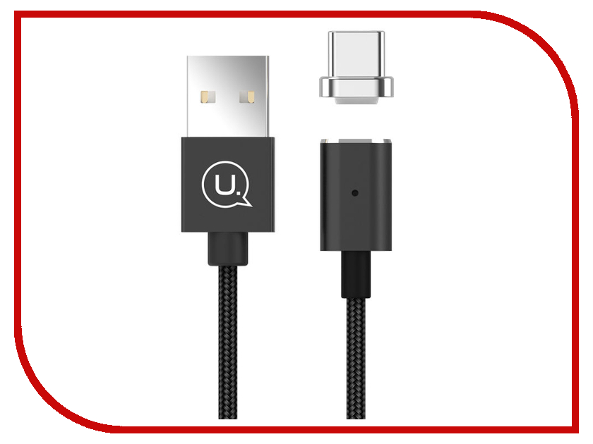 

Аксессуар USAMS U-Link Series US-SJ143 USB - Type-C Magnet Cable Black