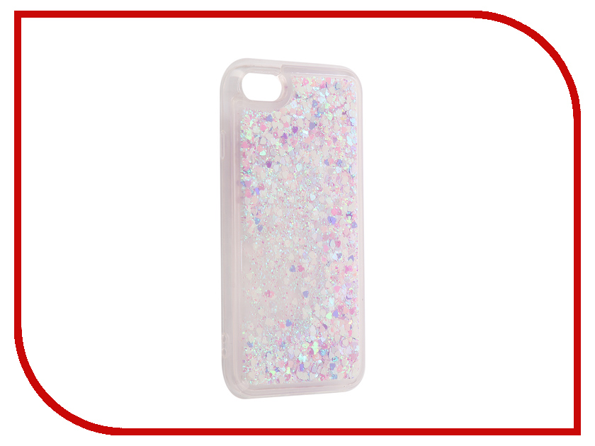 

Аксессуар Чехол-накладка DYP Liquid Case для Apple iPhone 7 / 8 Hearts Pink-Silver DYPCR00037