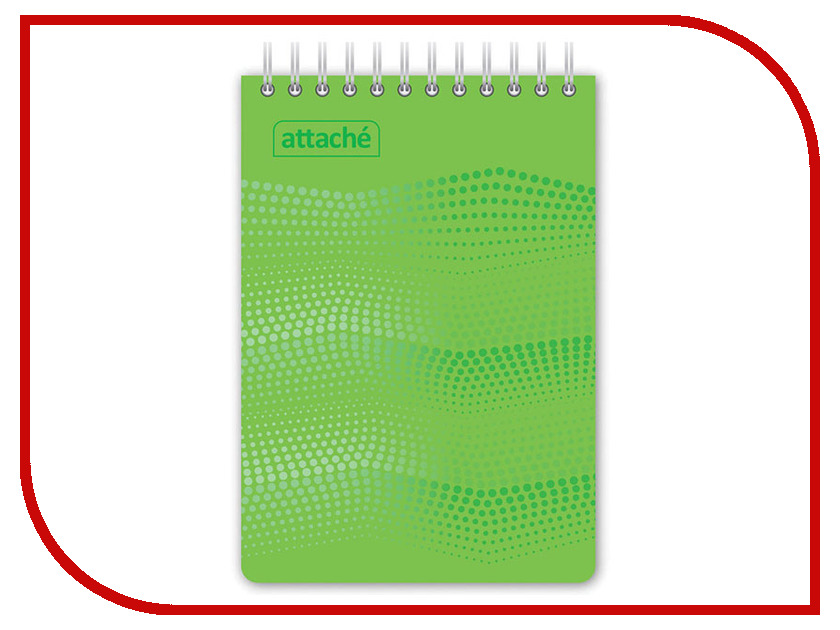 

Блокнот Attache Waves A6 50 листов Green 98972, Waves