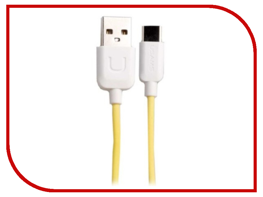 

Аксессуар USAMS U-Turn Series US-SJ099 USB - Type-C 1.0m Yellow