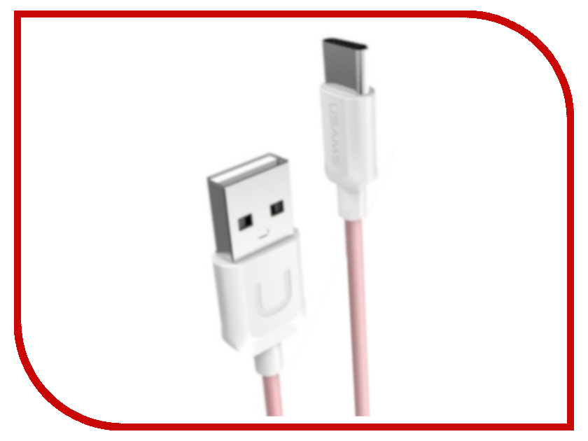 

Аксессуар USAMS U-Turn Series US-SJ099 USB - Type-C 1.0m Pink