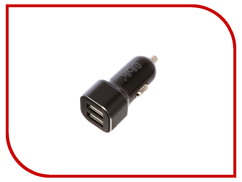 фото Зарядное устройство Ubik UCP22B 2xUSB 2.4A Black