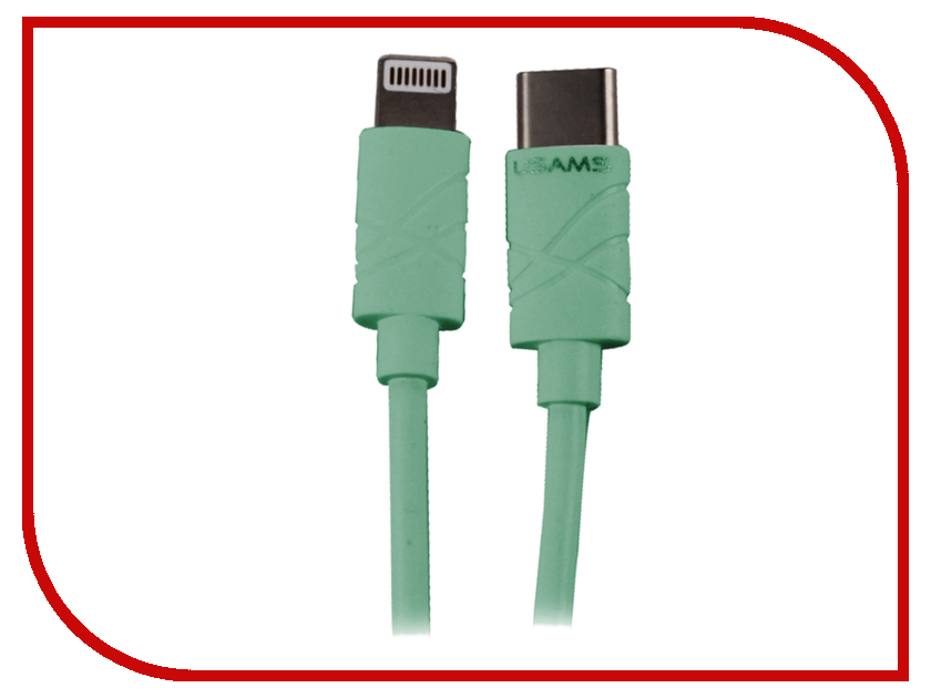 

Аксессуар USAMS U-Gee Series US-SJ066 2в1 USB - Type-C/Lightning (8-pin) 1.0m Green