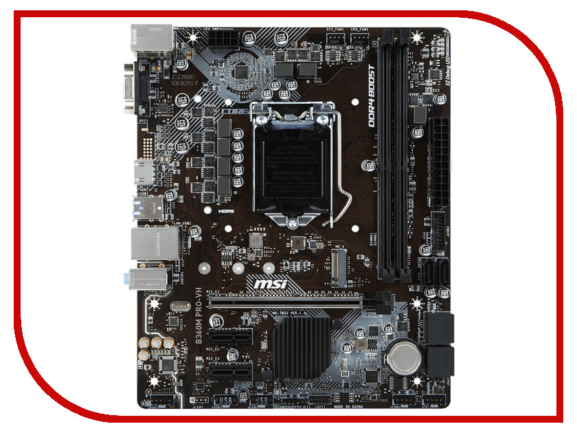 

Материнская плата MSI B360M PRO-VH, B360M PRO-VH
