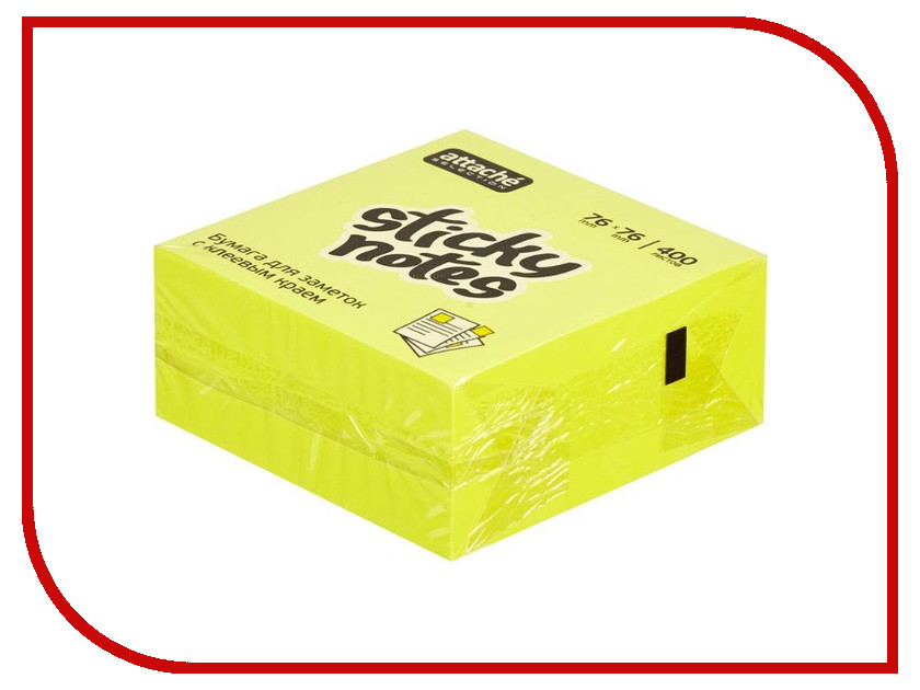 

Стикеры Attache Selection Блок-кубик куб 400л. Yellow 383720, 383720