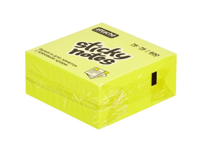 

Стикеры Attache Selection Блок-кубик куб 400л. Yellow 383720, 383720