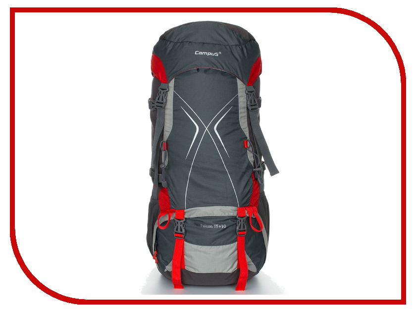 

Рюкзак Campus Falcon 65+10L Graphite-Red