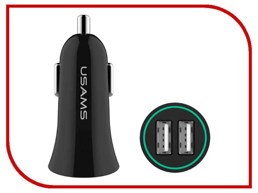 

Зарядное устройство USAMS A-TU Series CC013 2xUSB + Кабель 2в1 MicroUSB/Lightning Black