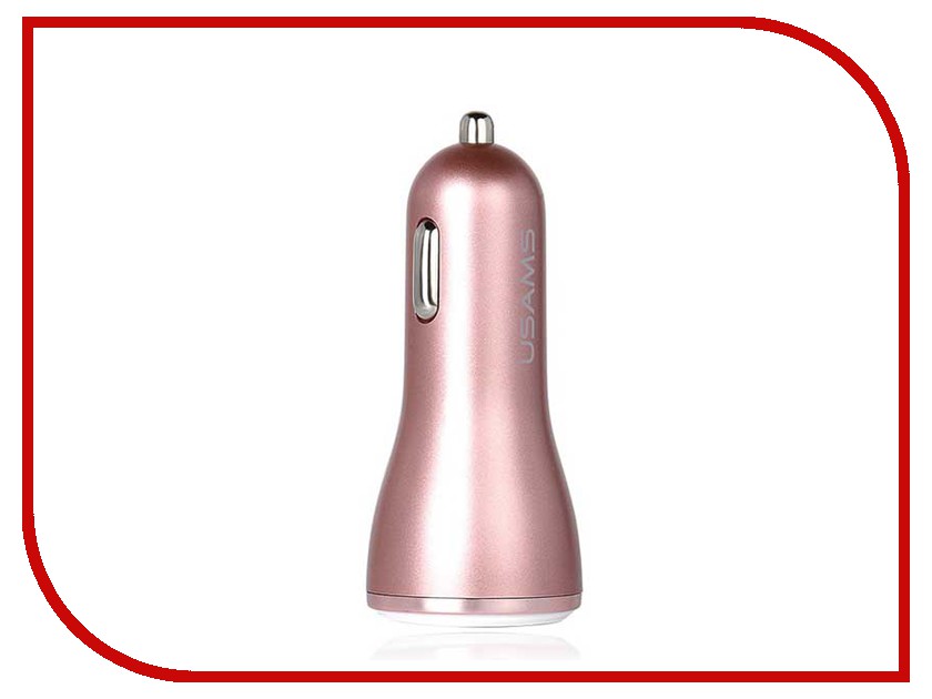 

Зарядное устройство USAMS US-CC007 3xUSB 3.4A Pink