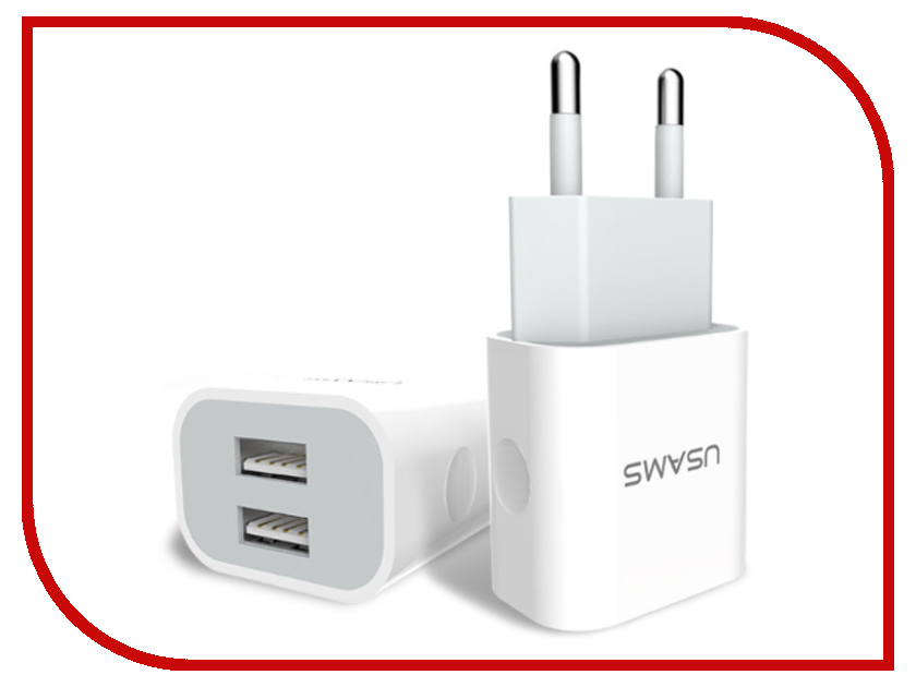 

Зарядное устройство USAMS US-CC023 2xUSB 2.4A White