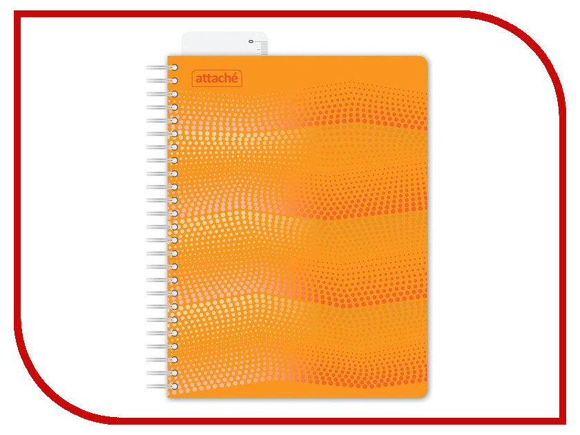 

Бизнес-тетрадь Attache Waves A5 100 листов Orange 272859, Waves