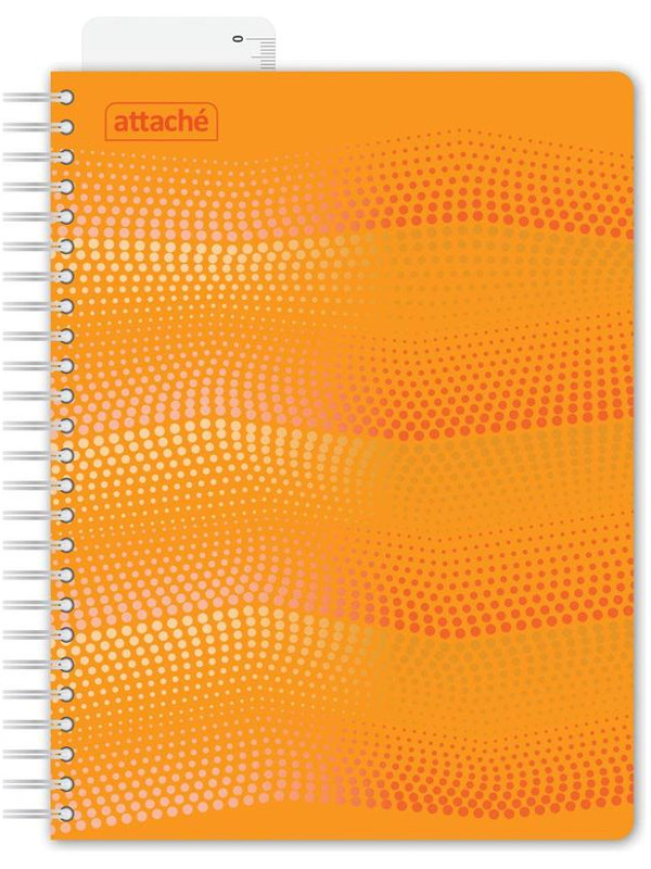 

Бизнес-тетрадь Attache Waves A5 100 листов Orange 272859, Waves