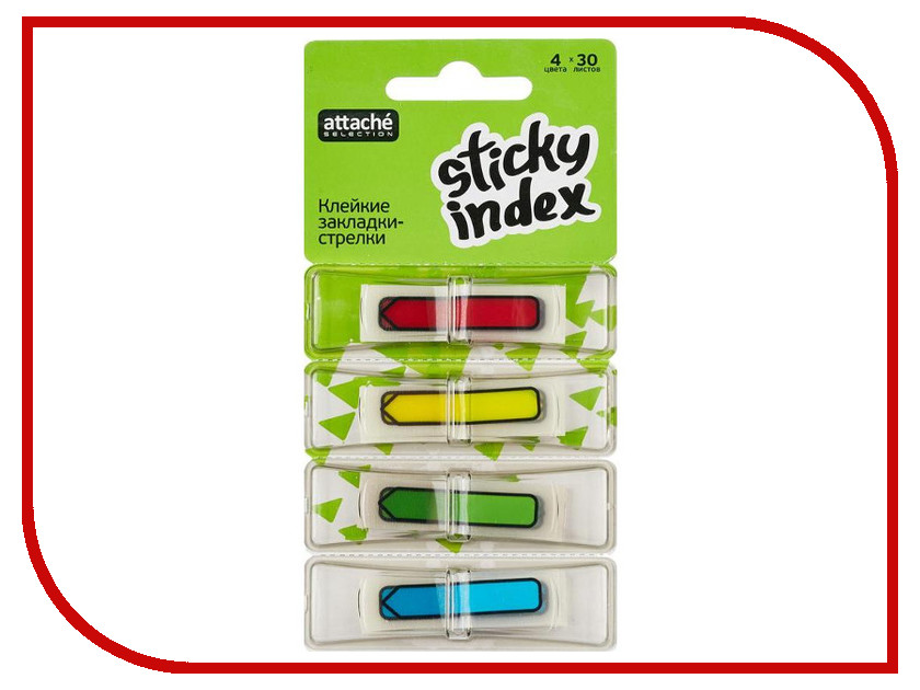 

Стикеры Attache Selection Pop-UP 45x12mm 120 листов 4 цвета 479038, 479038