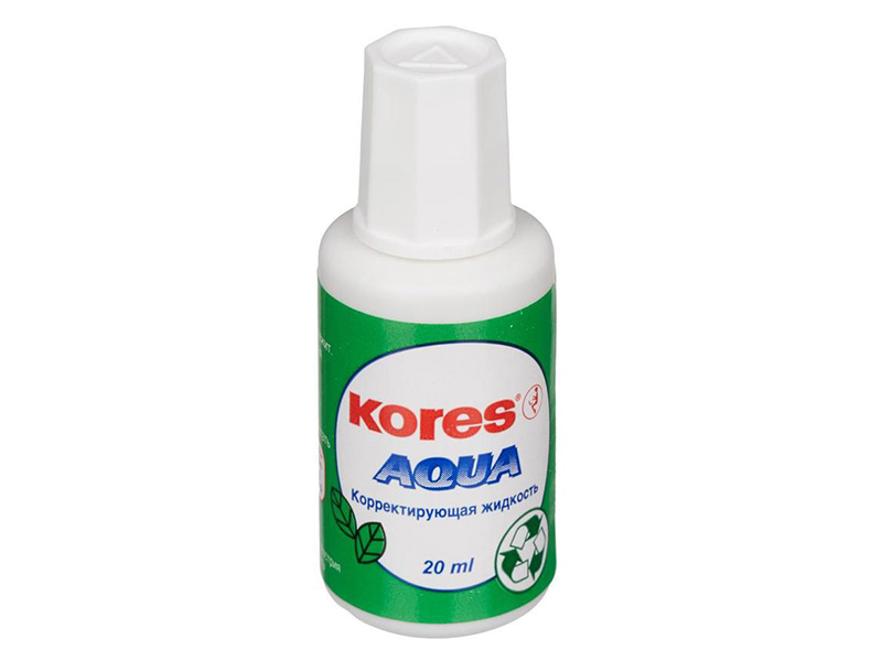 

Корректирующая жидкость Kores Aqua 20ml 60906, Aqua 69118