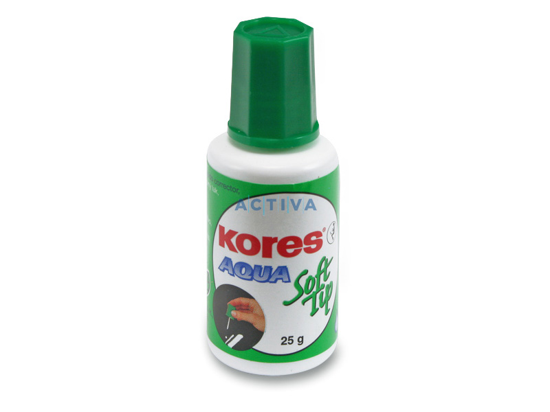 

Корректирующая жидкость Kores Soft Tip Aqua 25ml 60907, Soft Tip Aqua