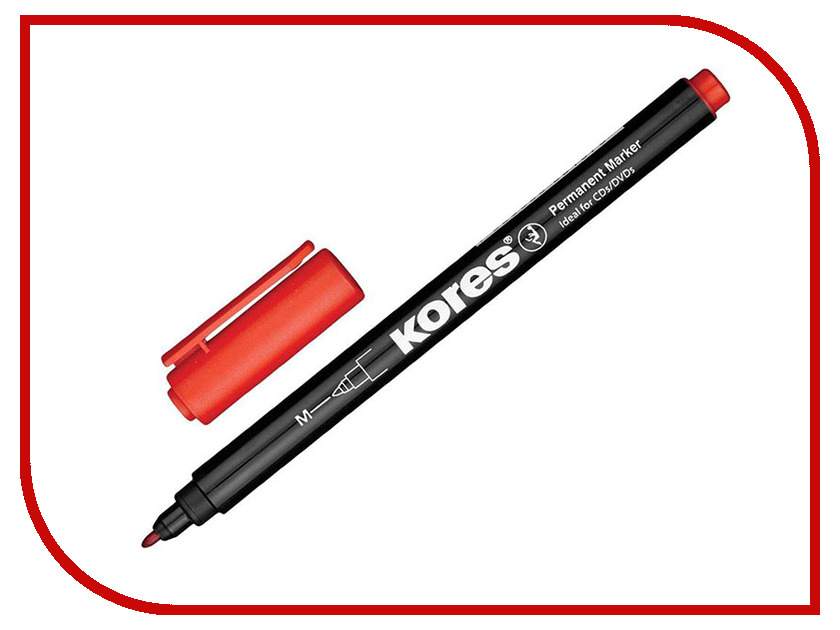 

Маркер Kores 1mm Red 282355, 282355