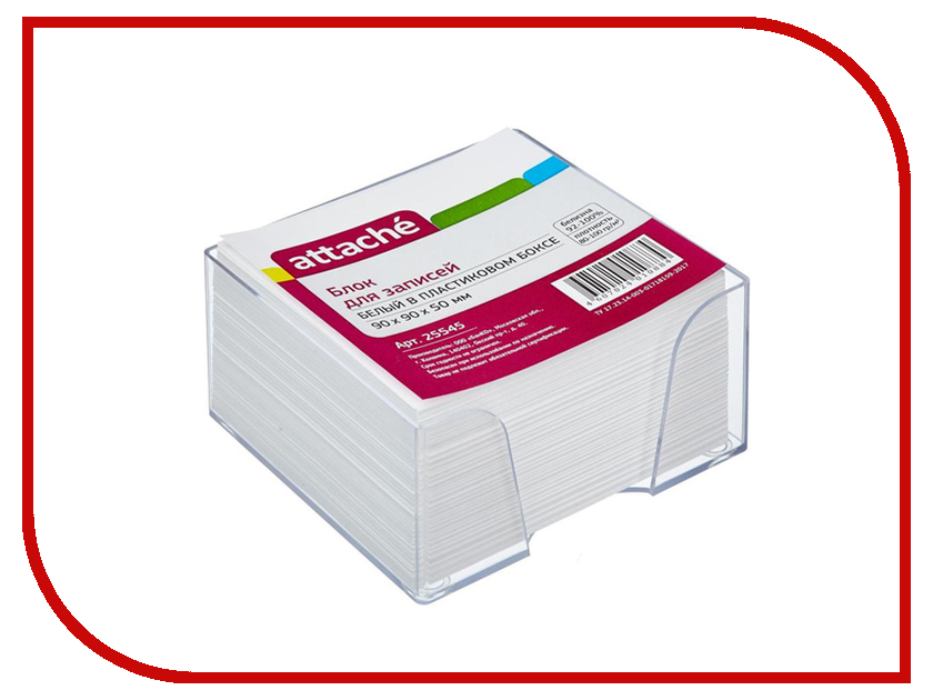 

Стикеры Attache 90x90x50mm White 25545, 25545