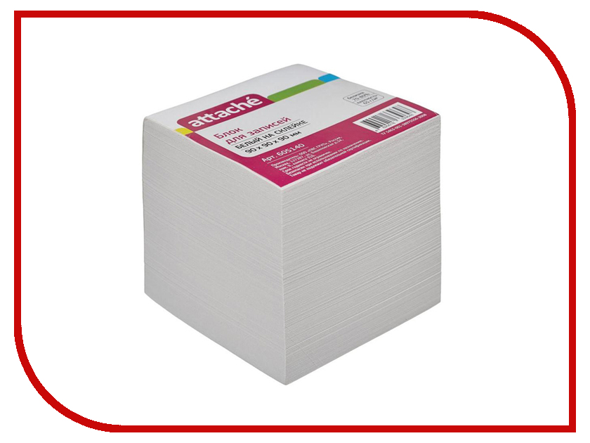 

Стикеры Attache Эконом 90x90x90mm White 605140, 605140