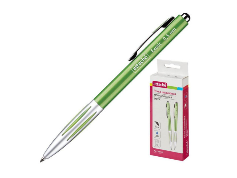 

Ручка шариковая Attache Exotic Green 389749, Exotic 389749