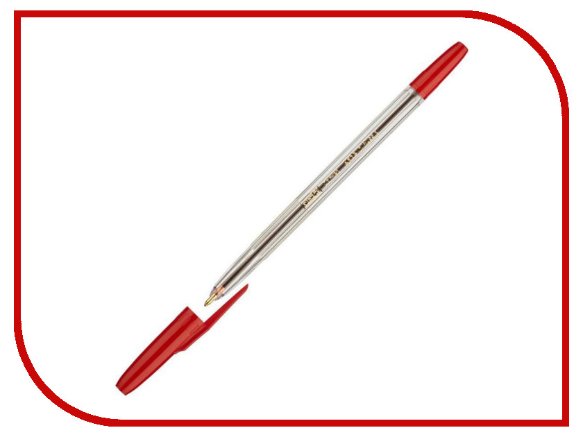 

Ручка шариковая Attache Corvet Transparent-Red 447475, Corvet 447475