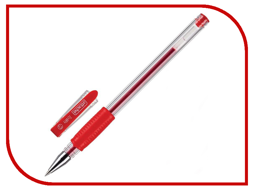 

Ручка гелевая Attache Town Transparent-Red 168715, Town 168715