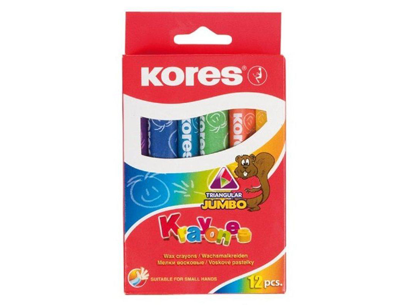

Восковые мелки Kores Krayones Jumbo 12 цветов 209550, 209550
