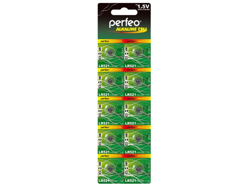 

Батарейка Perfeo LR521/10BL Alkaline Cell 379A AG0 (10 штук), PF LR521/10BL