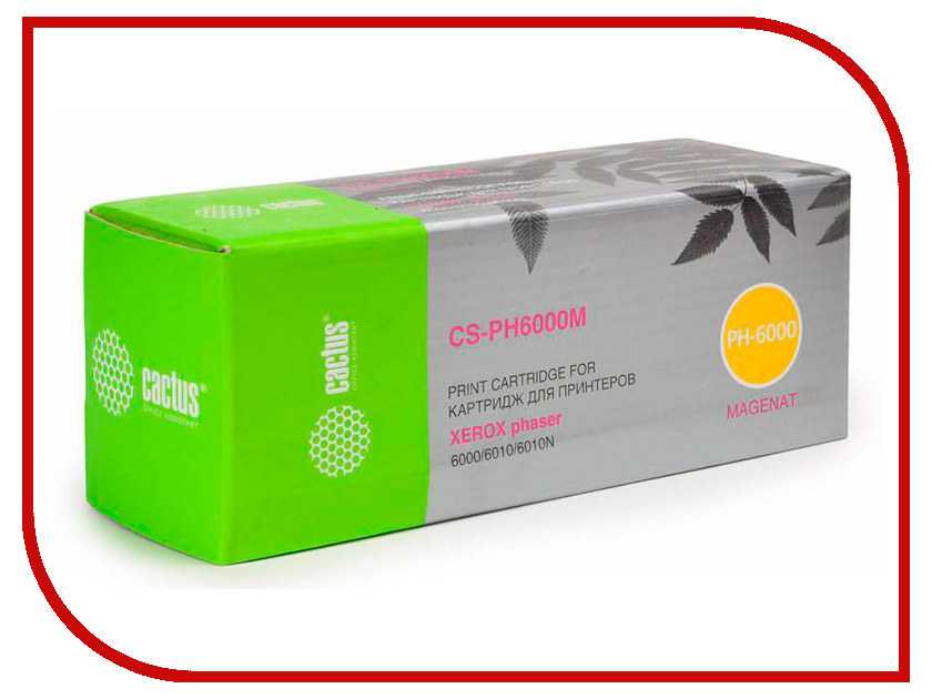 

Картридж Cactus CS-PH6000M (106R01632) Magenta для Xerox Phaser 6000/6010