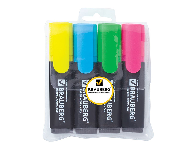 

Маркер Brauberg Contract 1-5mm набор 4 цвета 150394, 150394