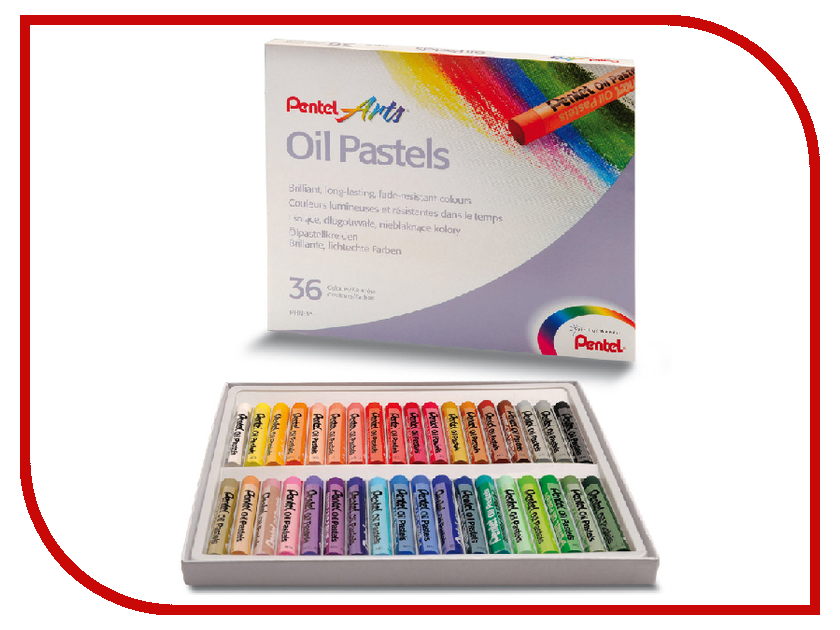 

Набор Pentel Пастель масляная художественная Oil Pastels 36 цветов PHN4-36