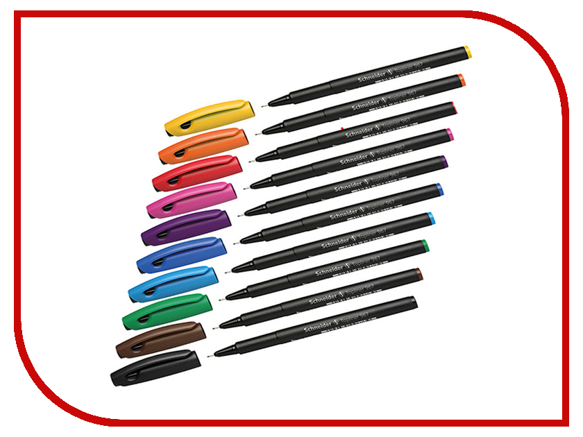 

Ручка капиллярная Staedtler Schneider Topliner 967 10шт 196790