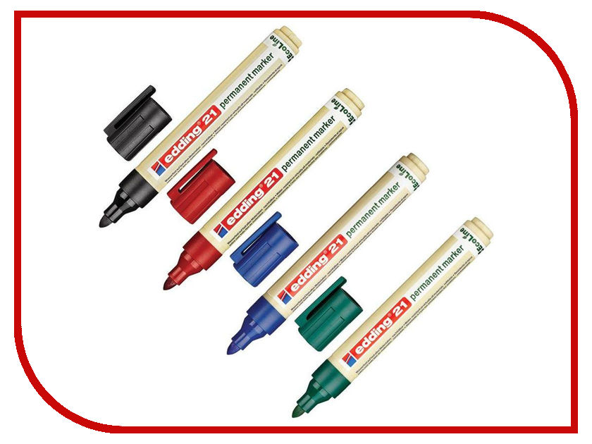 

Маркер Edding ECO E-21/4S 1.5-3mm 204296, 204296