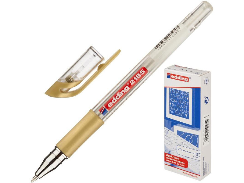 

Ручка гелевая Edding e-2185 0.7mm Gold 480209, 480209