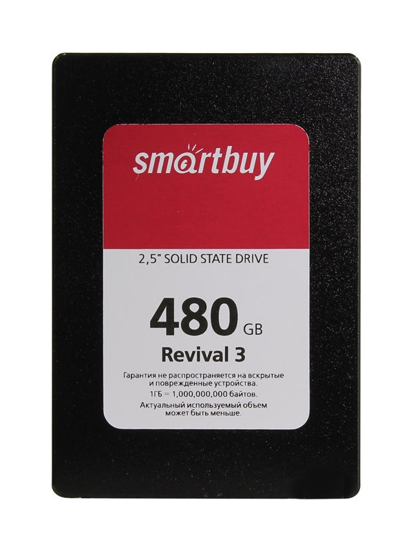 Твердотельный накопитель SmartBuy Revival 3 480Gb SB480GB-RVVL3-25SAT3 ssd smart buy revival 3 120gb sb120gb rvvl3 25sat3