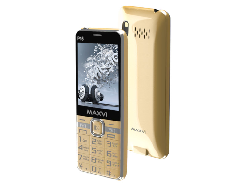 фото Сотовый телефон maxvi p15 gold