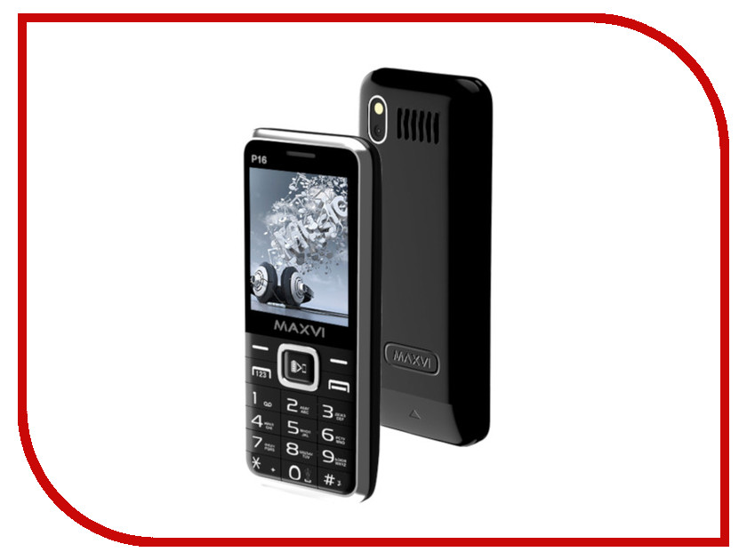 

Сотовый телефон Maxvi P16 Black, P16
