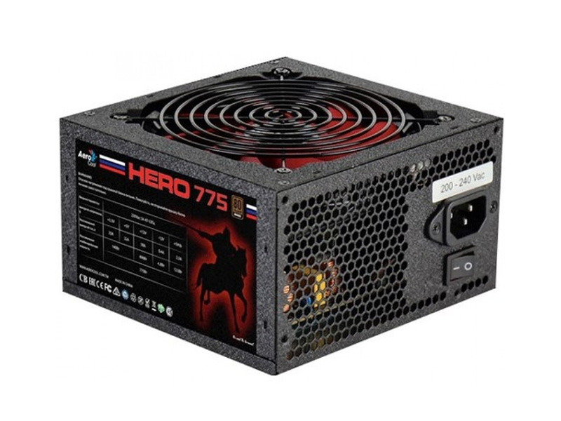 

Блок питания AeroCool Hero 775W, Hero 775 80+