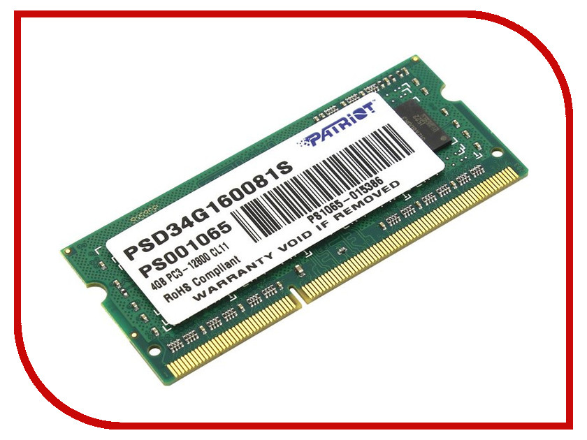 

Модуль памяти Patriot Memory PSD34G160081S, PSD34G160081S