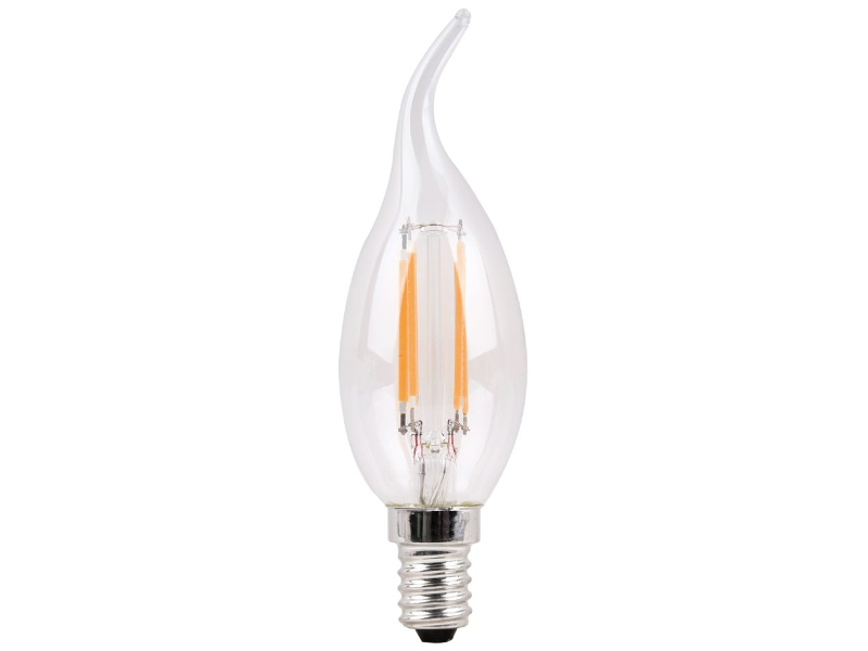 

Лампочка Sparkled Filament E14 CA35 6W 200-240V PF0.8 6500K LLF35-6E-65-T, LLF35-6E-65-T