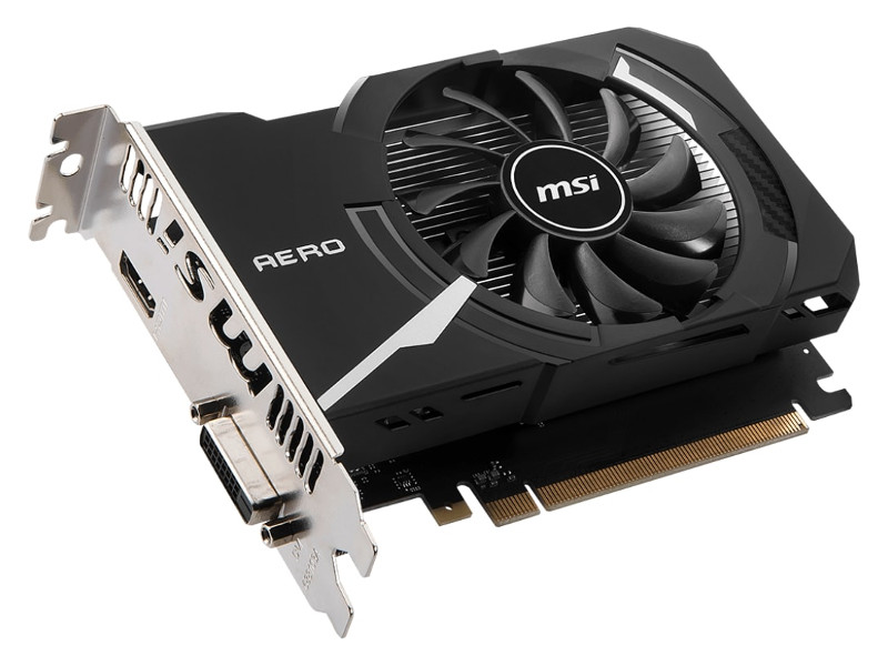 Видеокарта MSI GeForce GT 1030 1189Mhz PCI-E 3.0 2048Mb DDR4 2100Mhz 64 bit DVI HDMI HDCP GT 1030 AERO ITX 2GD4 OC видеокарта msi radeon rx 550 aero itx 4g oc 4096 мб ret rx 550 aero itx 4g oc