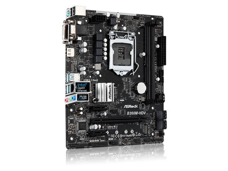 

Материнская плата ASRock B360M-HDV, B360M-HDV