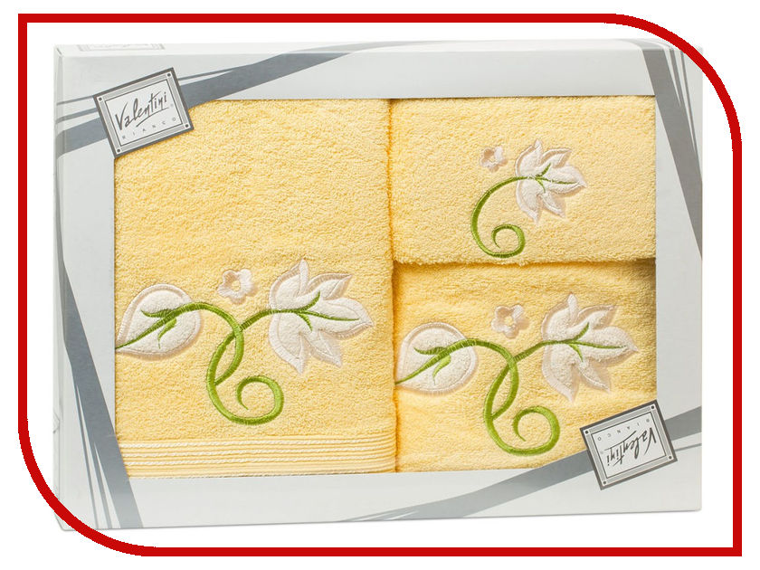 

Полотенце Valentini Flower 1 30x50/50x100/70x140cm 3шт 2104, Flower 1