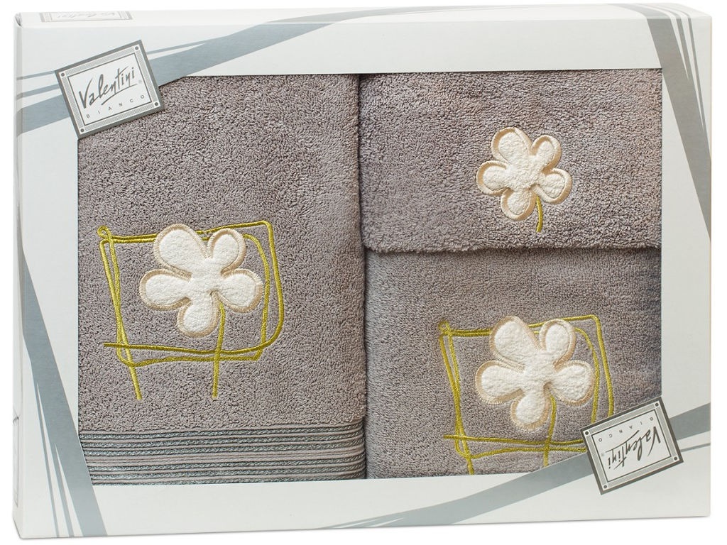

Полотенце Valentini Flower 2 30x50/50x100/70x140cm 3шт 1127, Flower 2