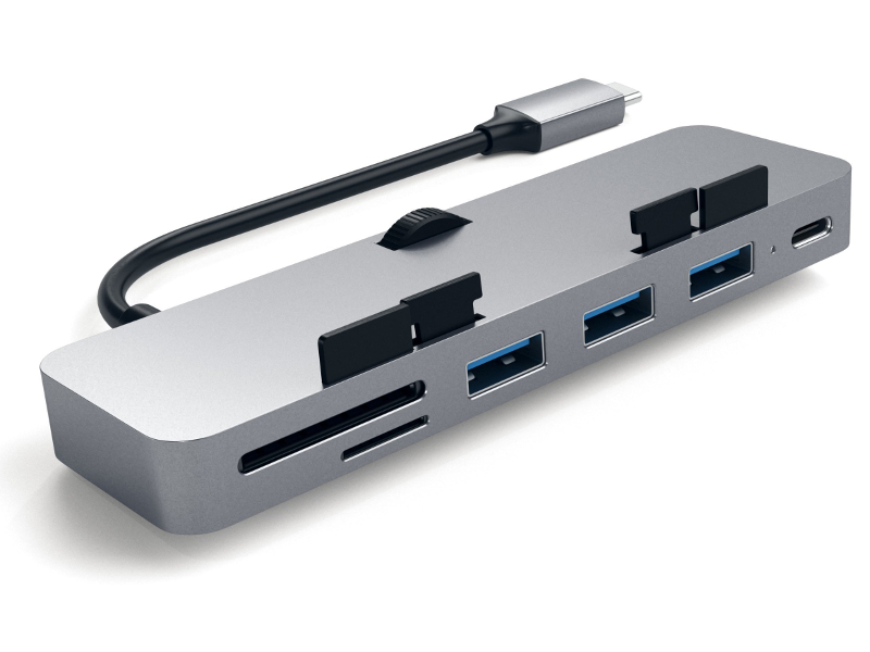 

Хаб USB Satechi Aluminum Type-C Clamp Hub Pro Space Gray ST-TCIMHM, ST-TCIMHM