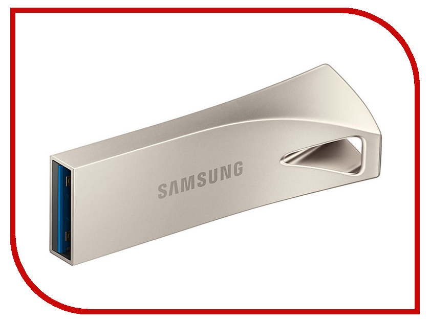 фото USB Flash Drive 128Gb - Samsung Bar Plus Silver MUF-128BE3/APC